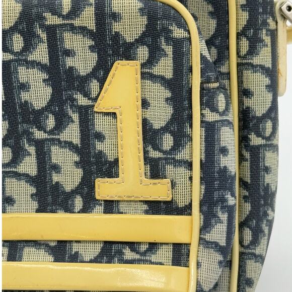 Christian Dior Diorissimo Crossbody Bag*Trotter Design in Blue and Cream trim - Picture 4 of 15